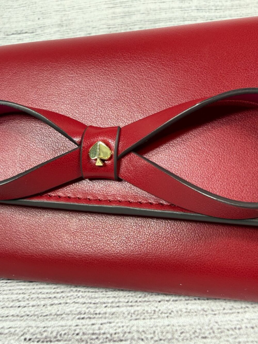 Kate Spade New York Red Bow Belt Bag Waist Pack Crossbody Purse S/M 7x4 - Picture 2 of 11